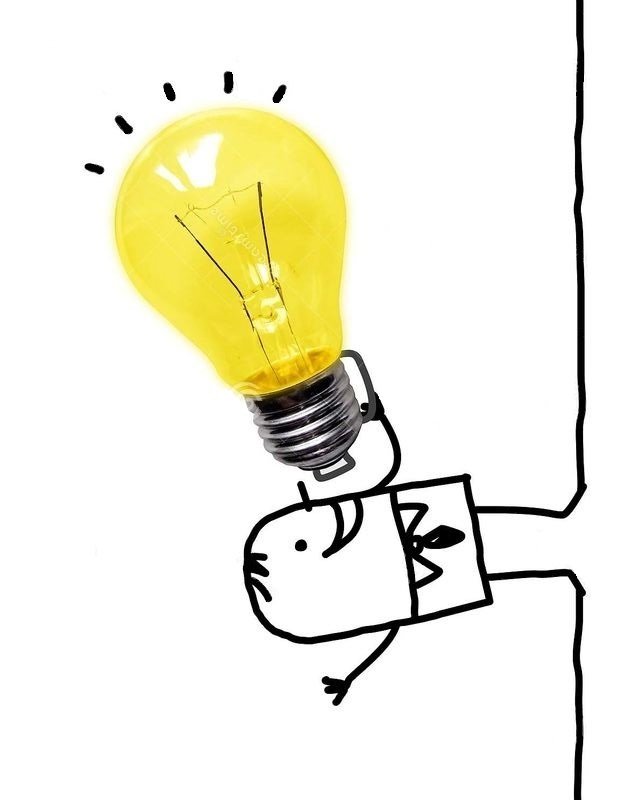 LMA Sud PACA illustration personnage tenant une ampoule comme porte-voix