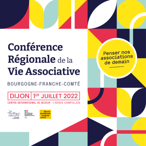 Affiche Conférence régionale de la vie associative en BFC 2022