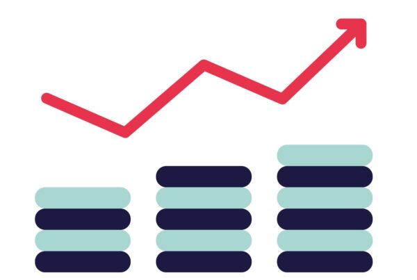 Flèche symbolisant l'inflation
