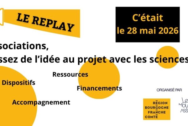 Visuel Replay webinaire pour les associations voulant faire des projets en lien avec les sciences